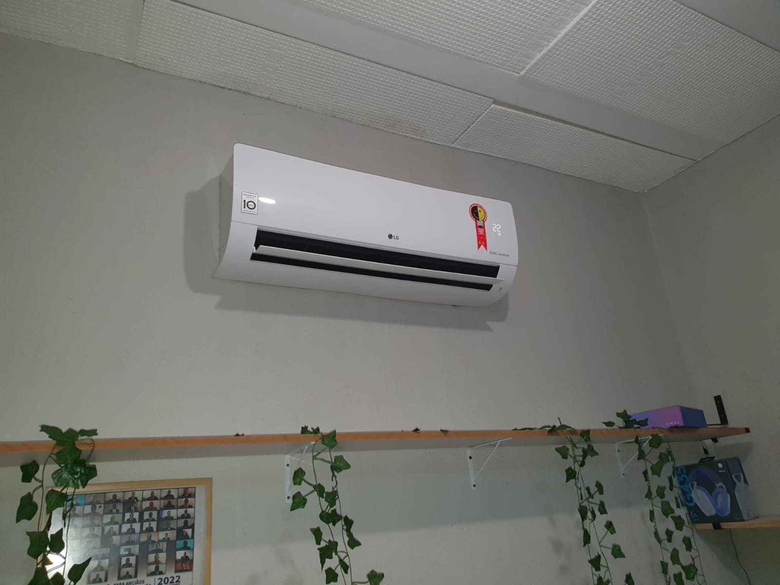 Unidade interna de ar-condicionado split instalada pela VAC